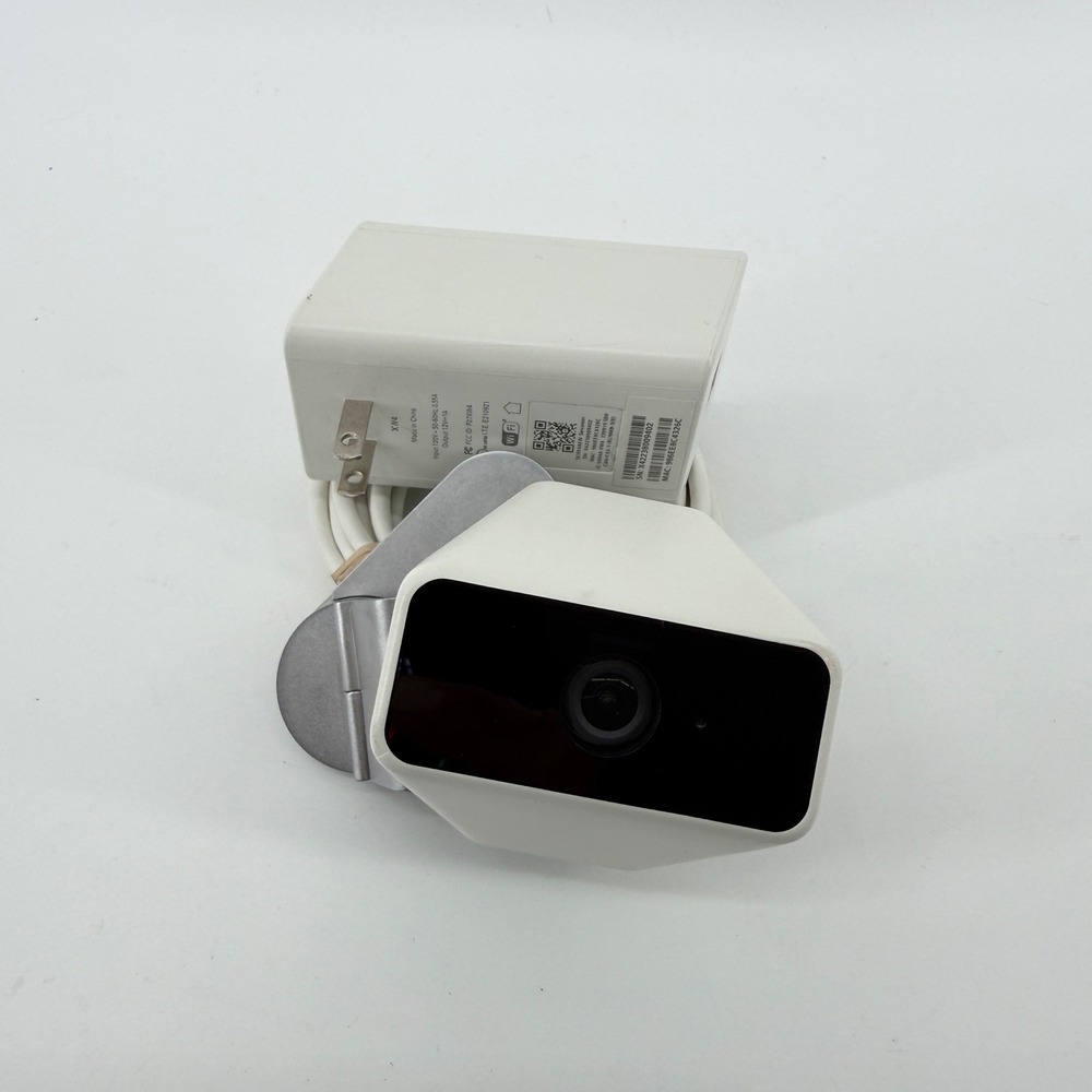 Sercomm Security Camera Indoor Outdoor IP55 Wi-Fi Plastic White Solid A008